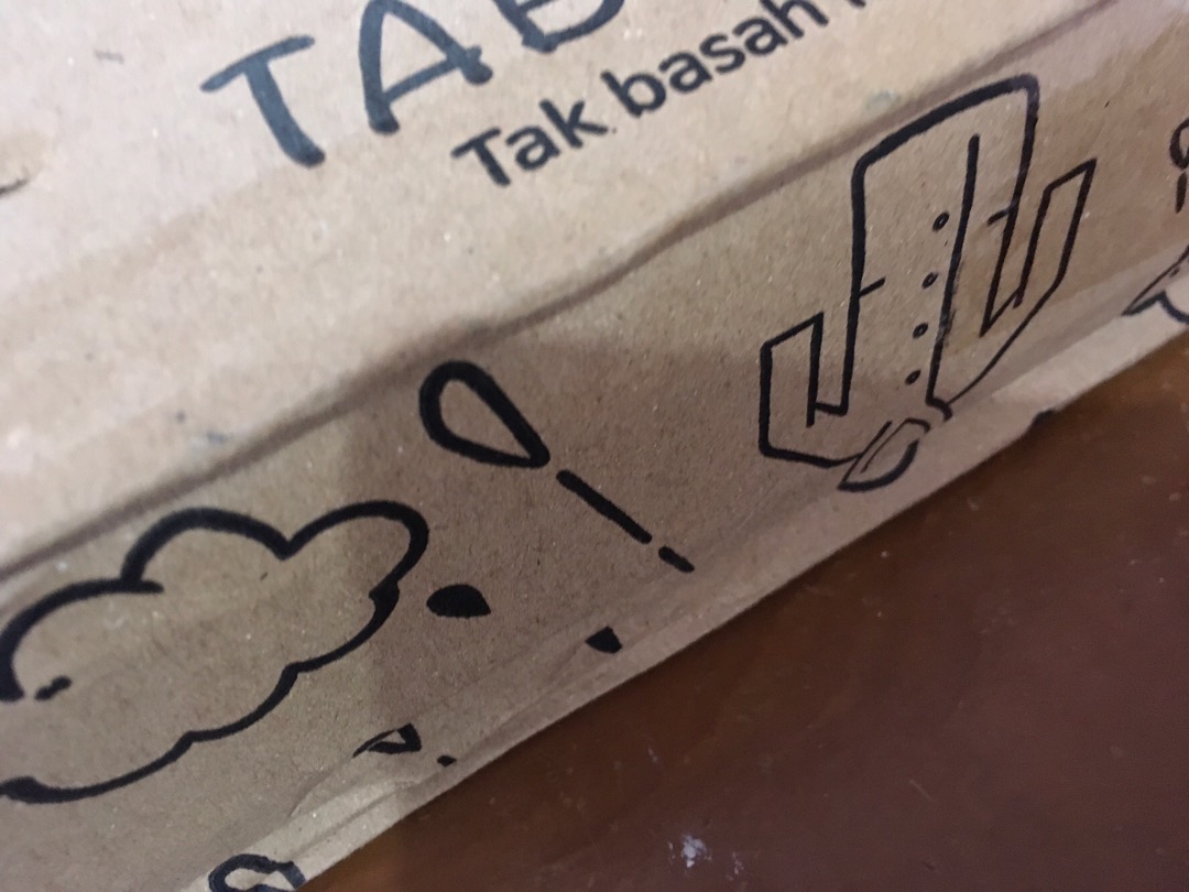 Tabasa Payung Lipat Transparan Bening