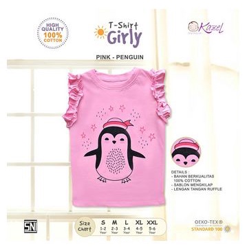 Kazel T-Shirt Girly Edition [ PINK PENGUIN ]