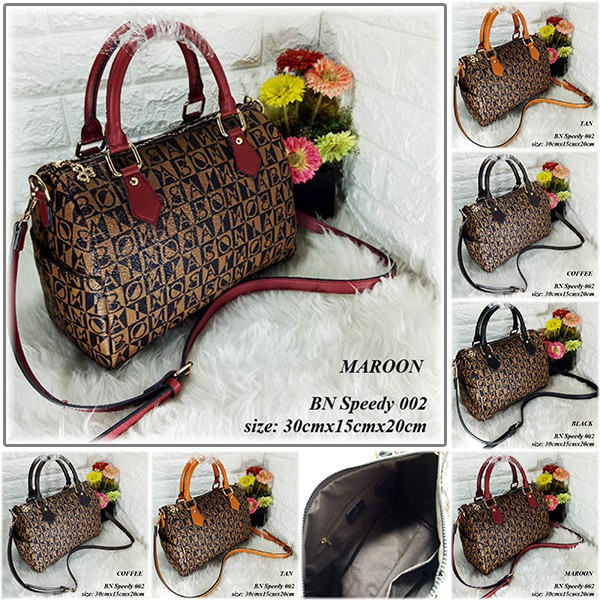 GRATIS ONGKIR TAS SELEMPANG WANITA IMPORT BRANDED BN BONIA SPEEDY SLING BAG AA097