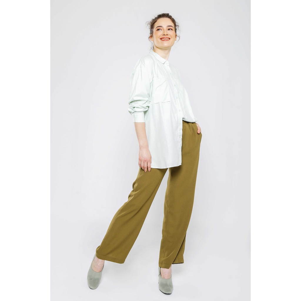 Gaudi Atasan Kemeja Wanita Torvi Oversized Shirt-3