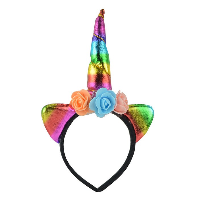 HBUN bando tanduk unicorn kuda headband cosplay properti halloween