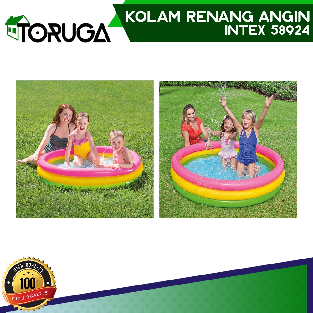 Kolam Renang Anak Pelangi INTEX 58942 Besar 86 cm X 25 cm Sunset Glow