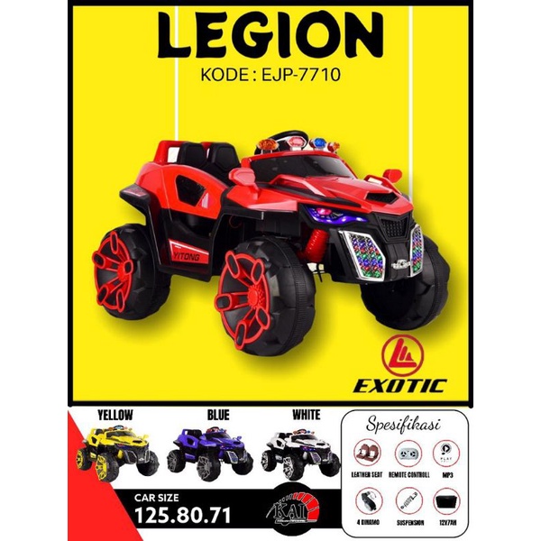 MOBIL AKI EXOTIC LEGION EJP 7710 MENGGUNAKAN AKI 12 VOLT