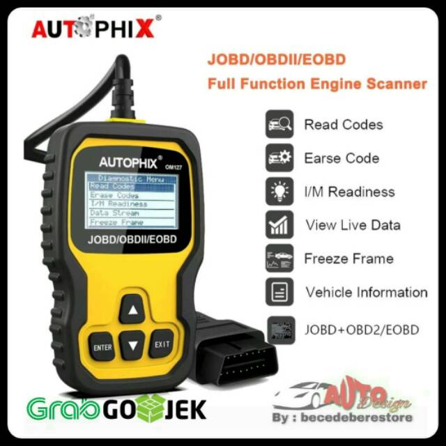 AUTOPHIX OM127 OBD2 Scanner Mobil Jepang dan Eropa