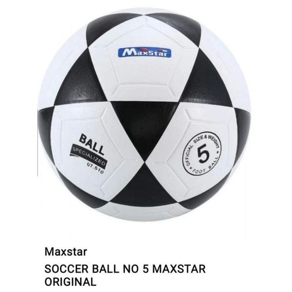 ORIGINAL MAXSTAR BOLA SOCCER BALL SIZE 5 (bola kaki)