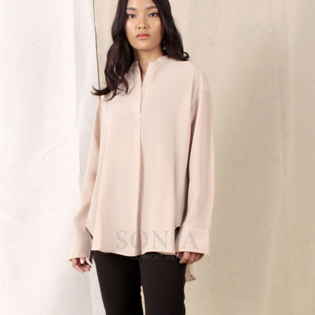 

Sonia - Layla Blouse / Blus Chiffon Lengan Panjang / Blus Kerja / B1962