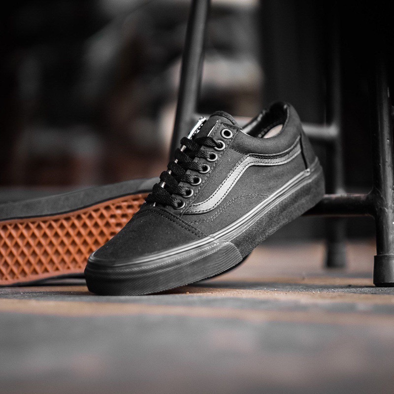 VANS OLDSKOOL CLASSIC BLACK BLACK ORIGINAL 100% ( Global )