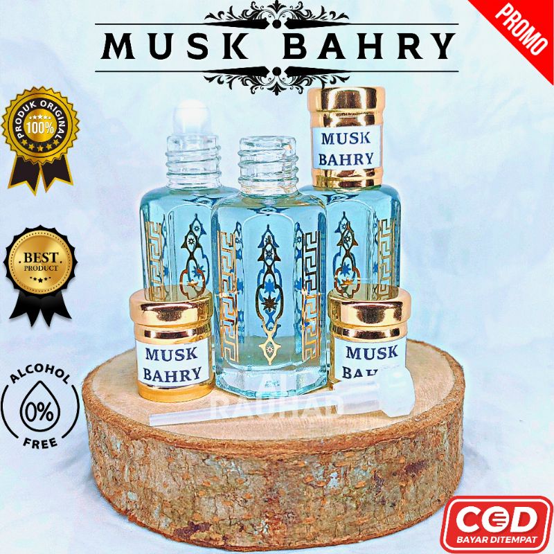 PARFUM SHOLAT/MUSK BAHRY 12ML/100% ORIGINAL AROMA TIMUR TENGAH