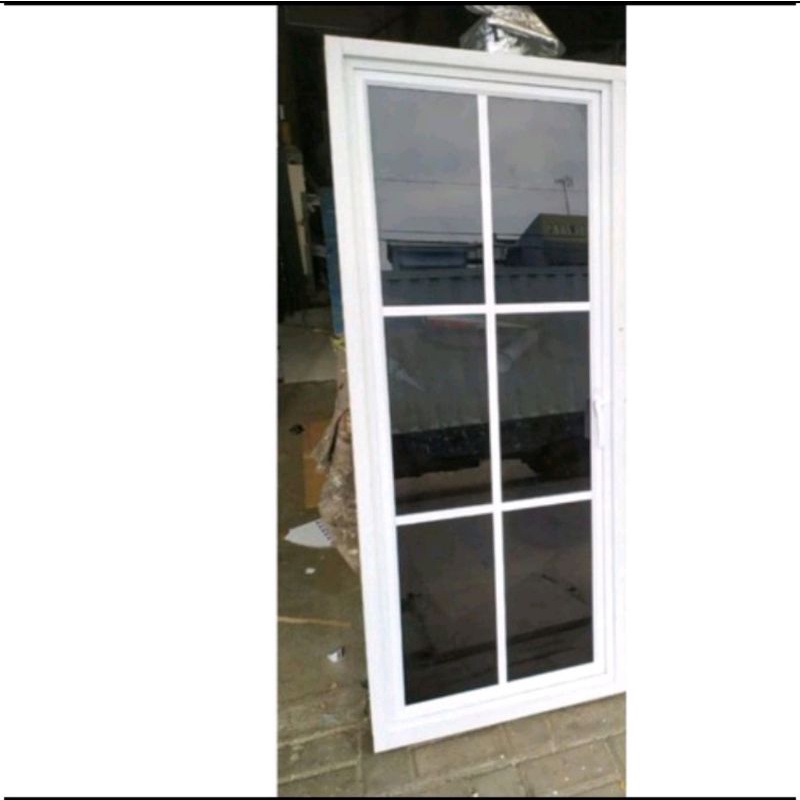 jendela ornamen 70x170 casement aluminium