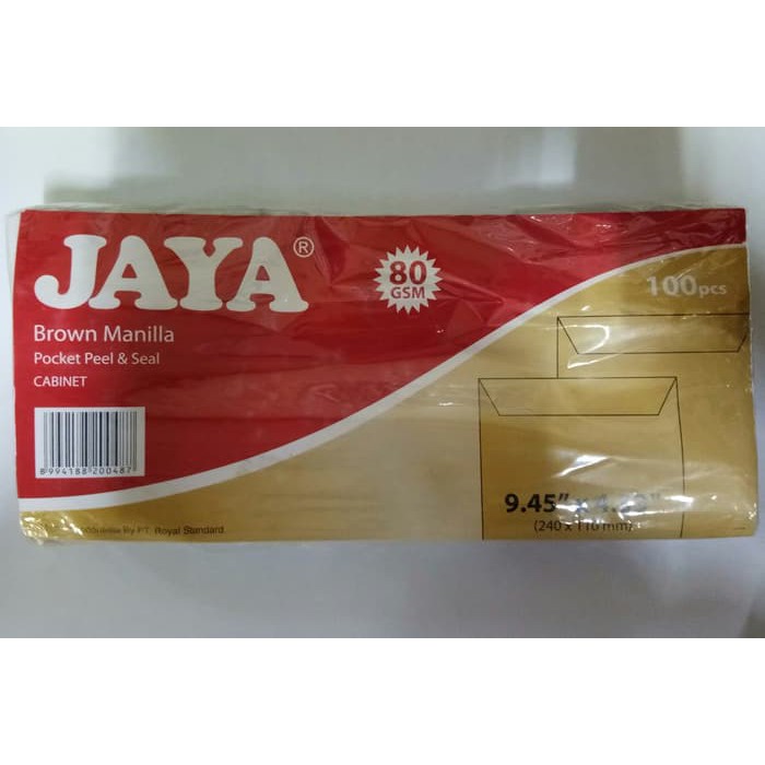 Amplop Jaya Coklat ukuran Kabinet Shopee Indonesia Amplop Jaya Coklat ukuran Kabinet Shopee Indonesia