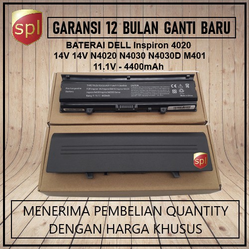 Baterai Laptop DELL Inspiron N4020 N4030 N4030D M401