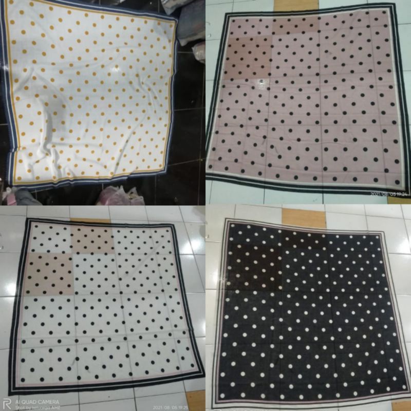 HIJAB  VOAL SEGIEMPAT MOTIF || Polka series || doty hijab