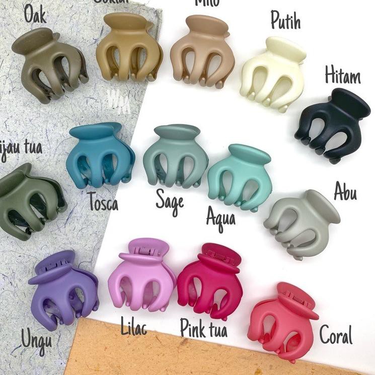 JEPITAN/CEPOLAN RAMBUT MINI GURITA WARNA SOFT