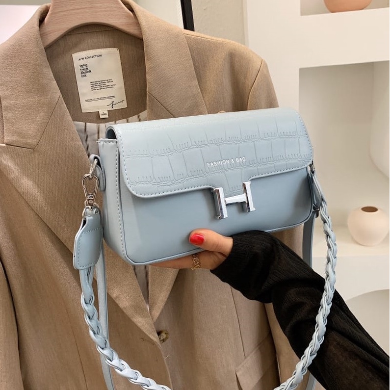 TFT AX200222 92876 AX876 C0882 T28 (1 KG MUAT 2) Tas Selempang Wanita Import HANDBAG Basic Elegant Tas pink Tali Kepang