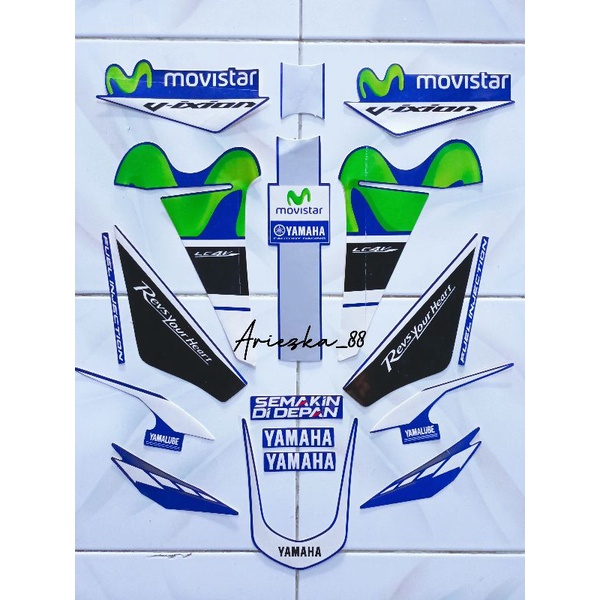 STRIPING VIXION ADVANCE 2015 -2016 BIRU Movistar | sticker motor vixion new biru