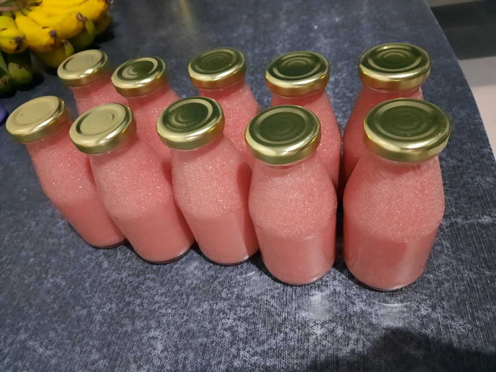 Jar Botol Toples Kaca 300ml Hexagonal Tutup Kaleng