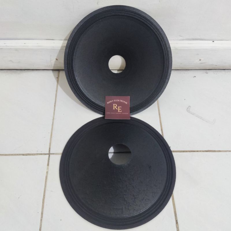 daun speaker membran spiker 12 inch lubang 50 mm 3 rim garis daun jeruk tebal import tinggi 7cm