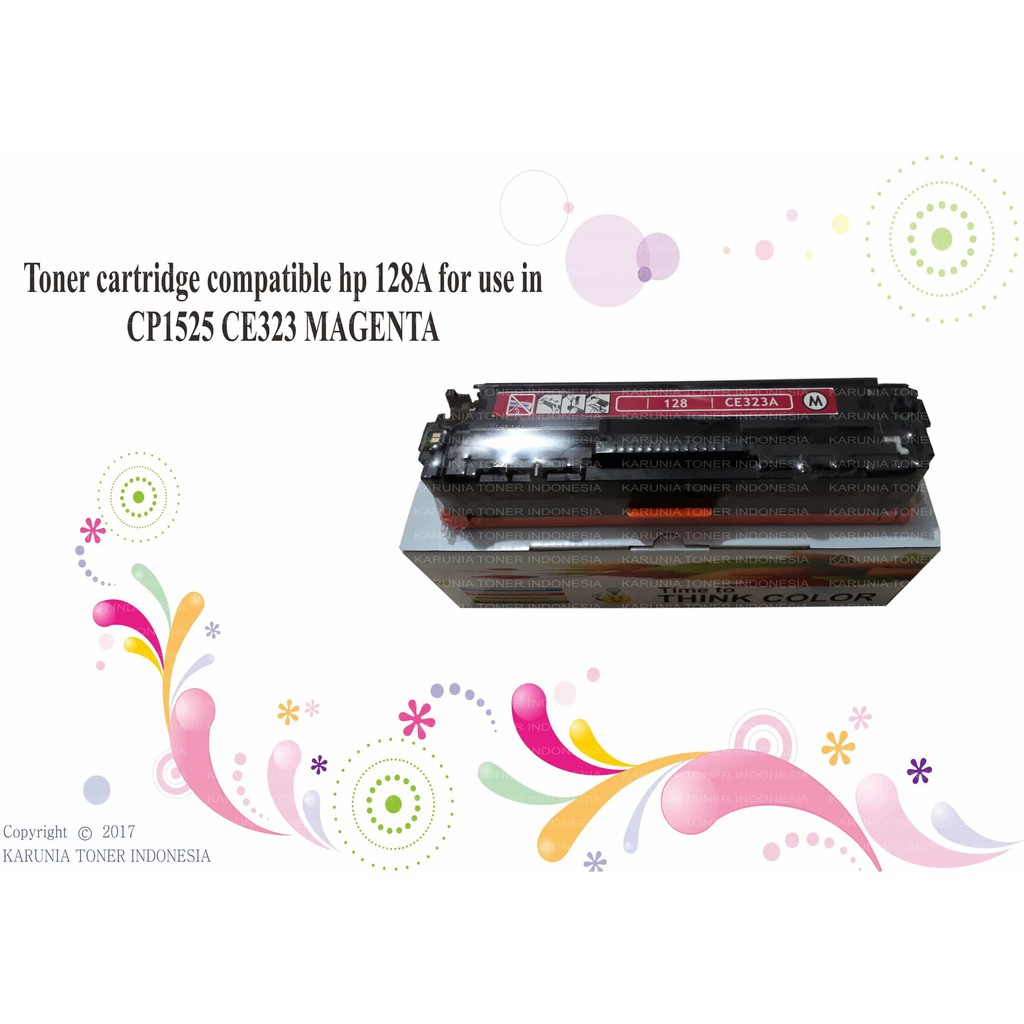 Toner cartridge compatible hp 128A for use in CP1525 CE323 MAGENTA