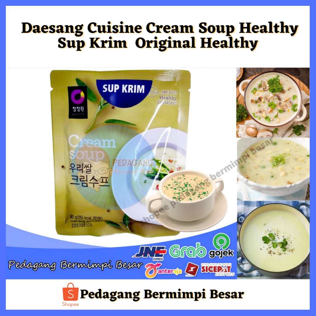 

Daesang Cuisine Cream Soup 60gr | Sup Krim Healthy | Sup Cream Healthy