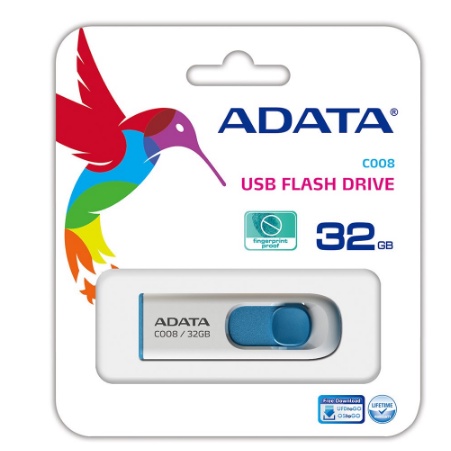 itstore FlashDisk 32GB ADATA C008 SLIDE FLASH DRIVE USB 2.0