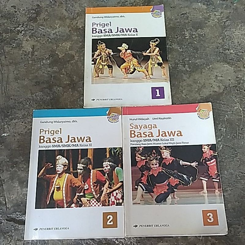 PRIGEL BASA JAWA SMA KELAS 123 ERLANGGA BERWARNA ORIGINAL