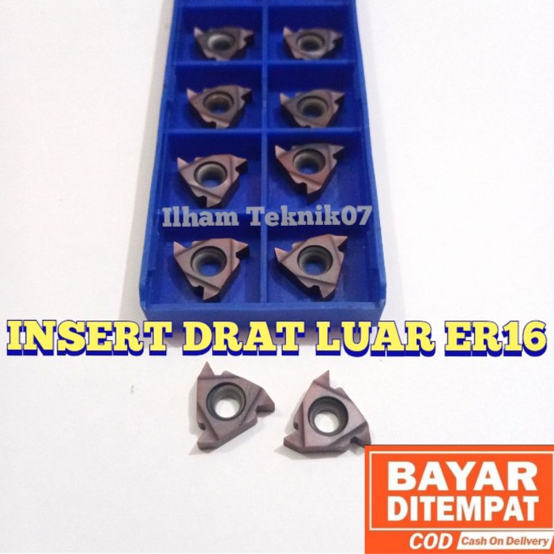 insert bubut insert drat pisau bubut pahat bubut ER16 baru mata holder pisau Milling grohfing