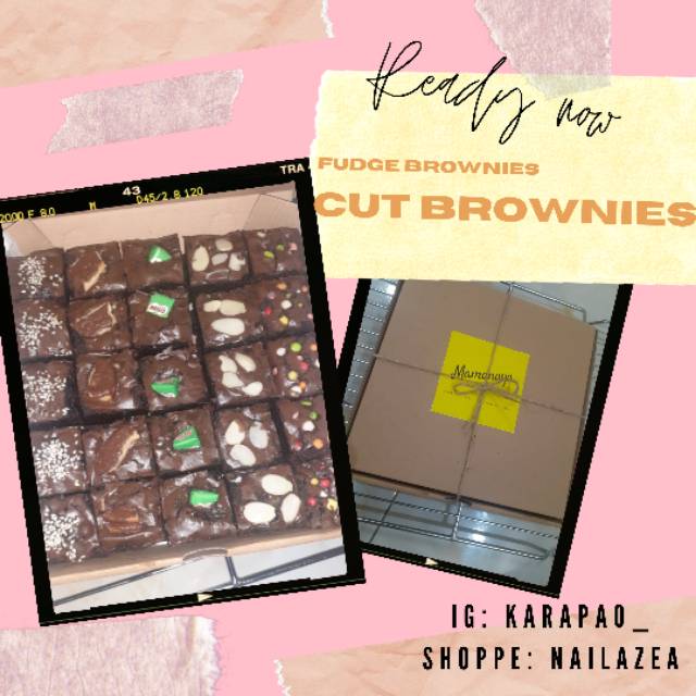 

Fudge brownies _Cut brownies