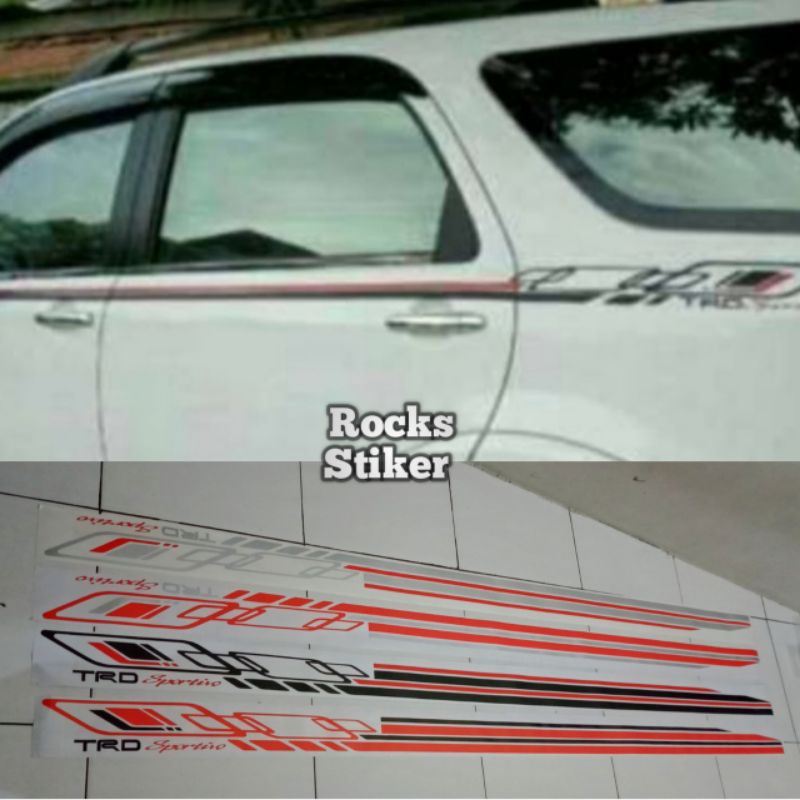 Stiker TRD Sportivo / stiker trd sportivo Avanza / Stiker Trd Universal / Sticker mobil Avanza body 