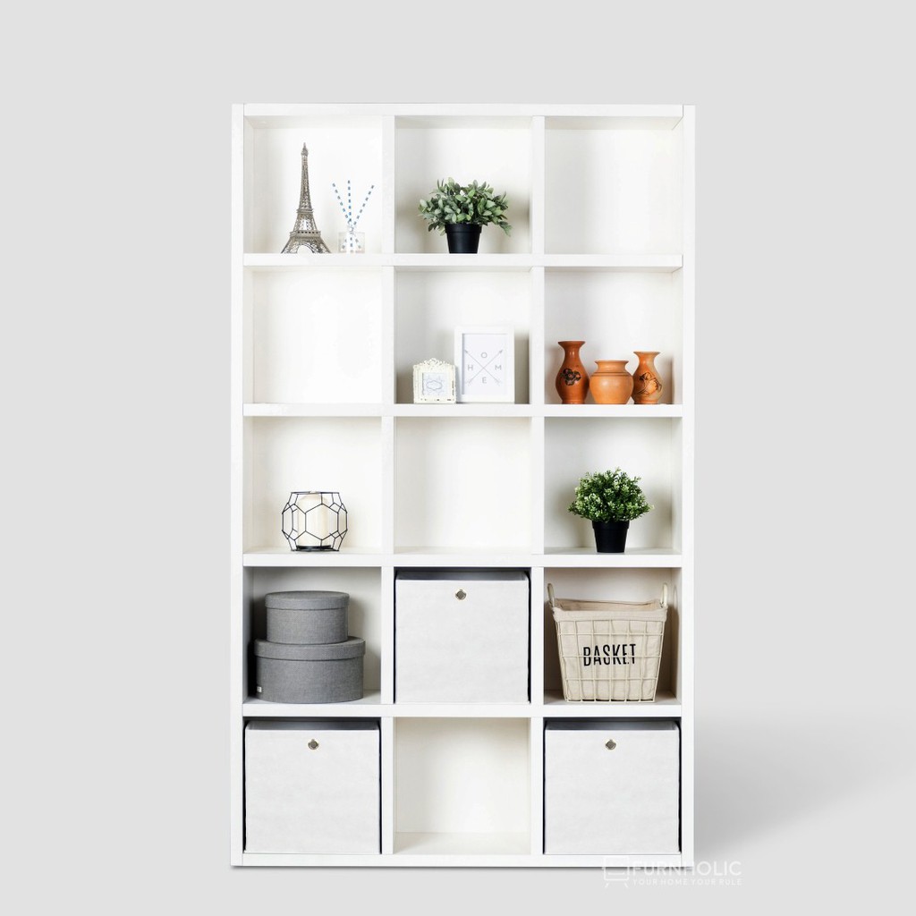 iFURNHOLIC Edwin Bookcase 3x5 Furniture Rak Buku Rak 