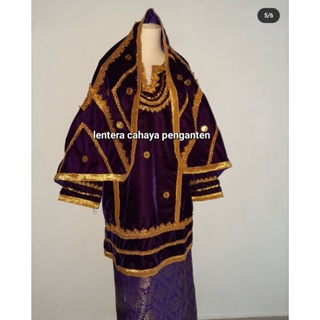 Jual baju koto gadang renda warna hijau kumbang jati baju pengantin