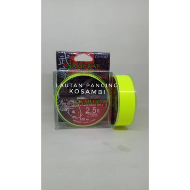 Senar / Tali Pancing Samurai Genkuro 150m Fluo Yellow