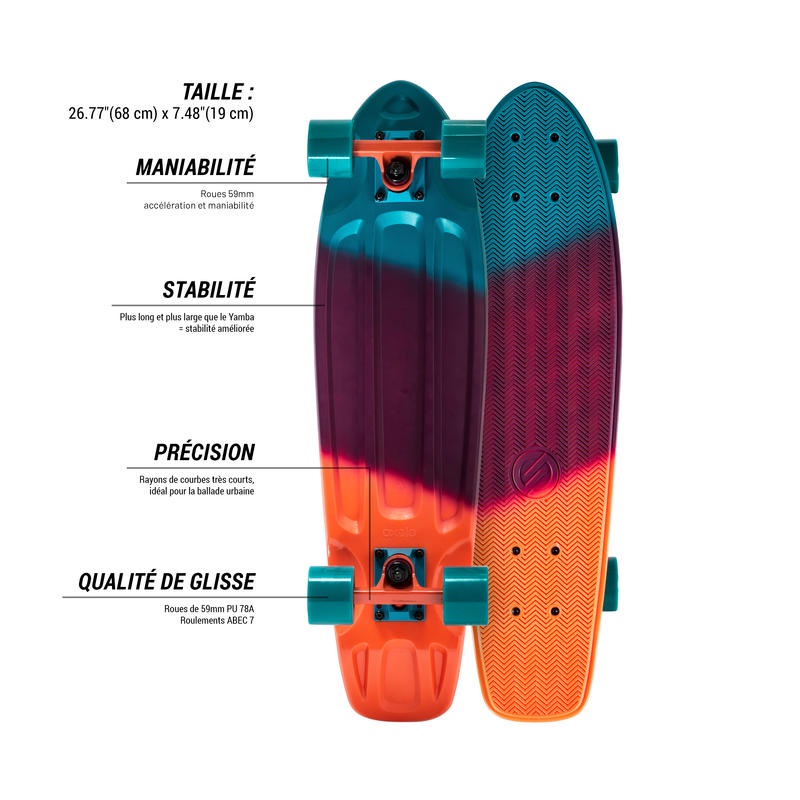 OXELO Skateboard Fullset Big Yamba Cruiser