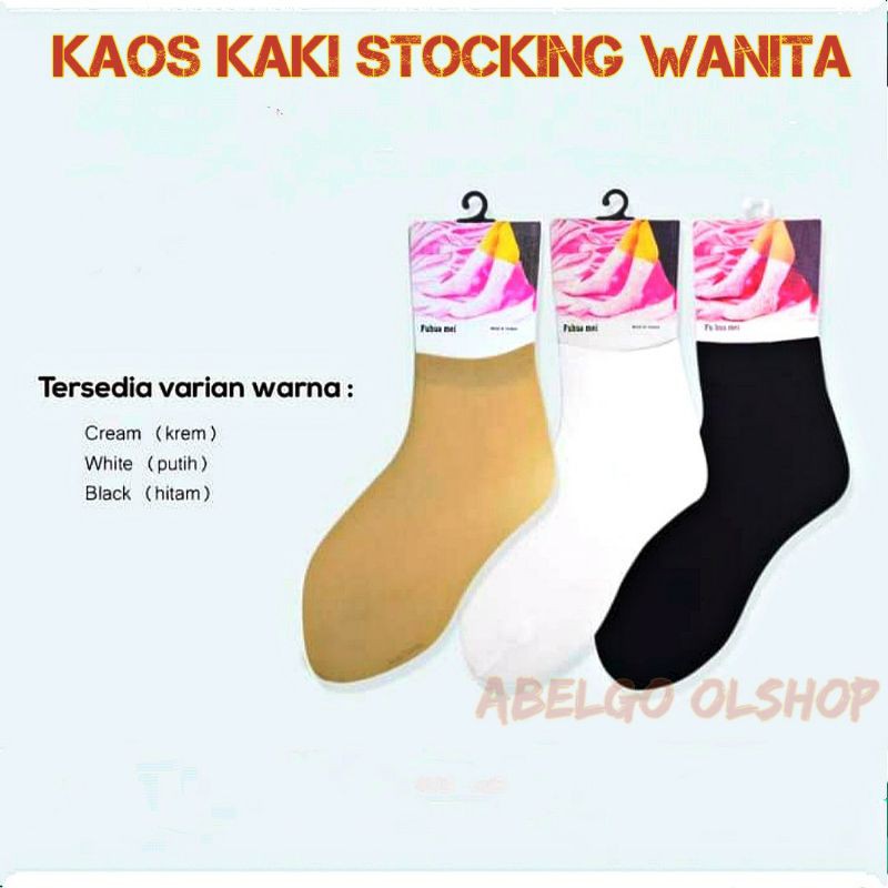 1 lusin- kaos kaki stoking pendek wanita diatas mata kaki/stoking kaos kaki wanita