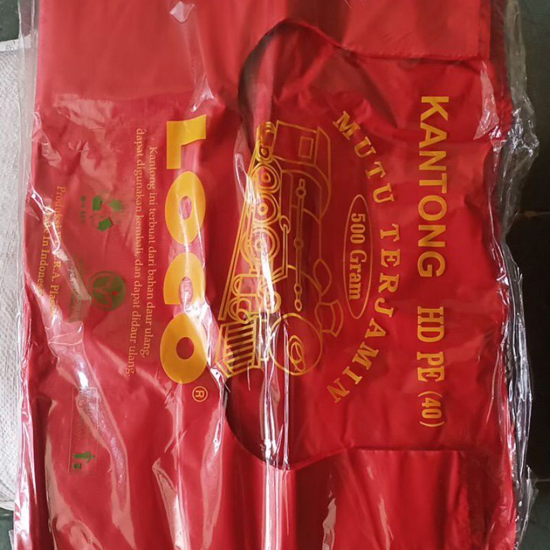 Kantong Kresek Hd Loco Merah 40