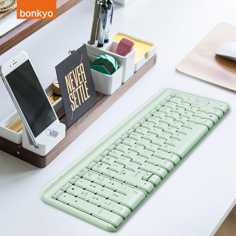 Bonkyo 2.4G Wireless Keyboard For Notebook Laptop Desktop PC