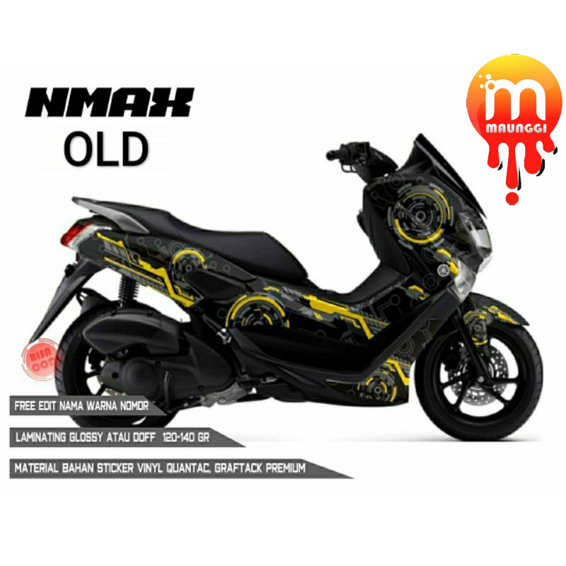 Decal nmax old full body Striping motor nmax 155 variasi Sticker motor full motif Stiker decal nmax