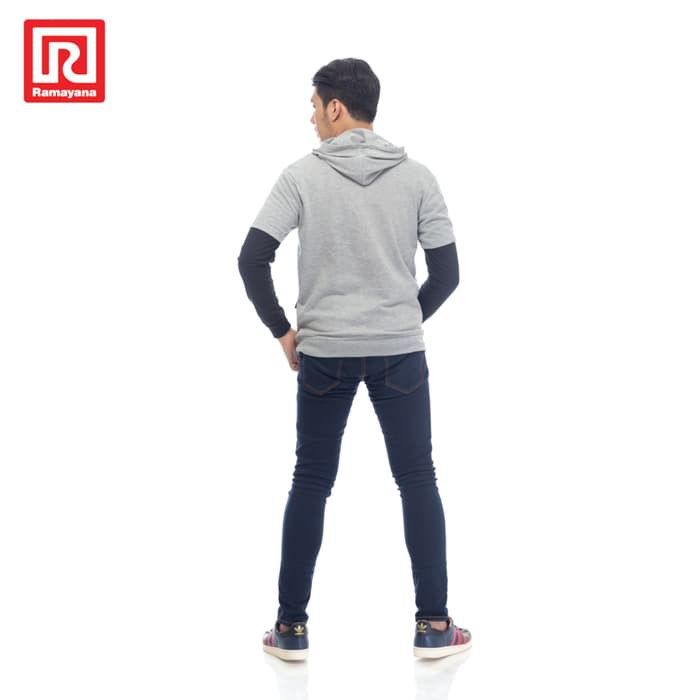 Ramayana - RAF - Tshirt Hoodie Lengan Panjang 122 M71 Abu Misty - XL