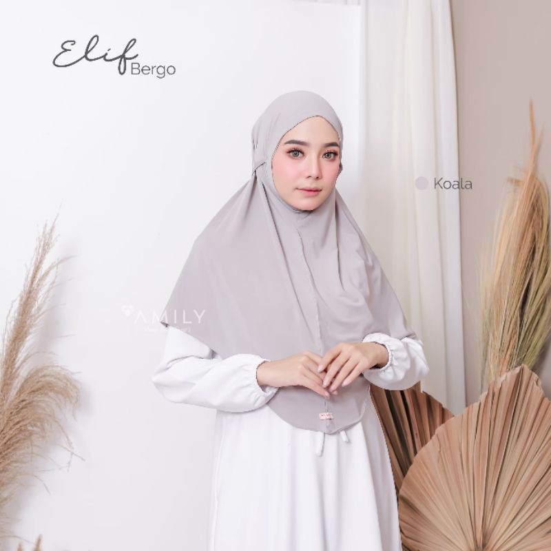 elif bergo hijab instan kekinian original amily-Koala