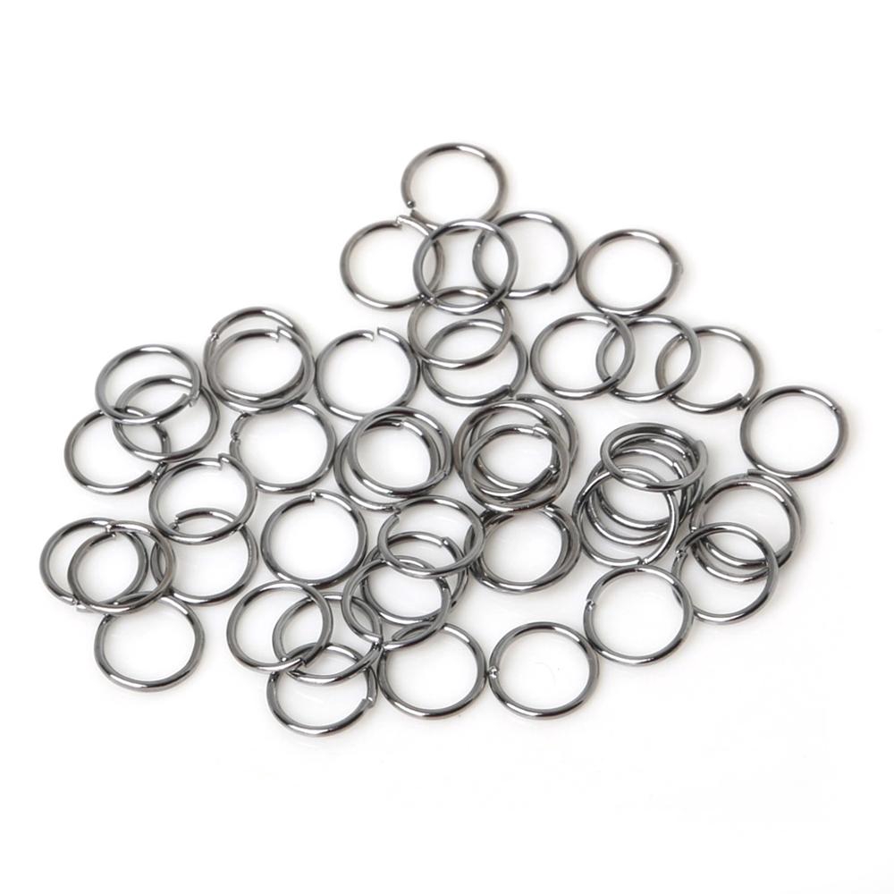 Konektor Jump Ring Split Silver Ukuran 3 4 5 6 7 8 10mm Untuk Membuat Perhiasan Diy