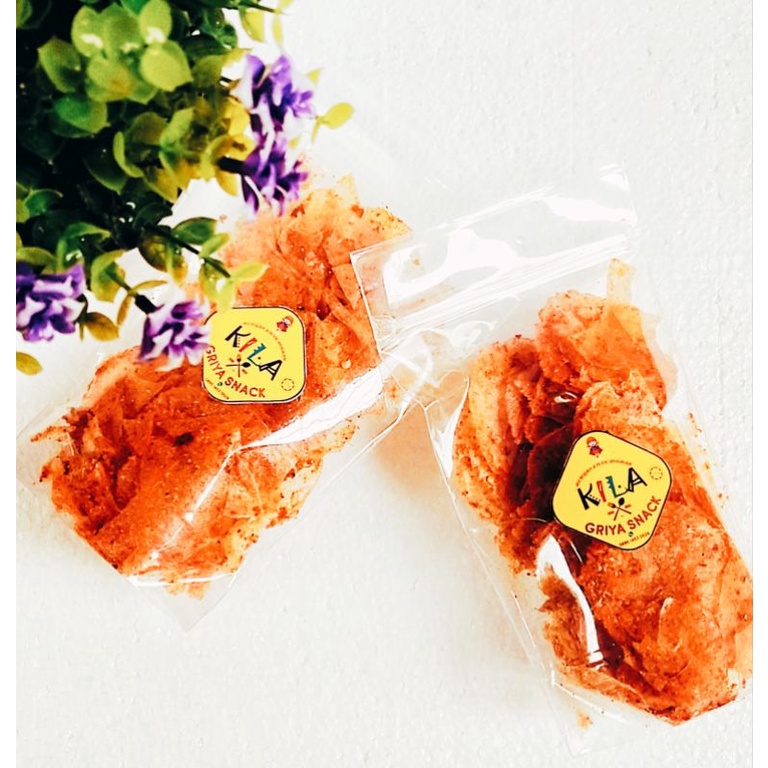 

KERIPIK KACA KRIPCA PEDAS SAMBAL GEPREK (LEVEL 10) KEMASAN STANDING POUCH (55gram) CAMILAN ENAK