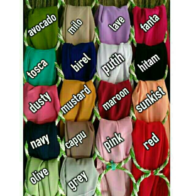 GS Hijab Khimar Pet Tali Polos