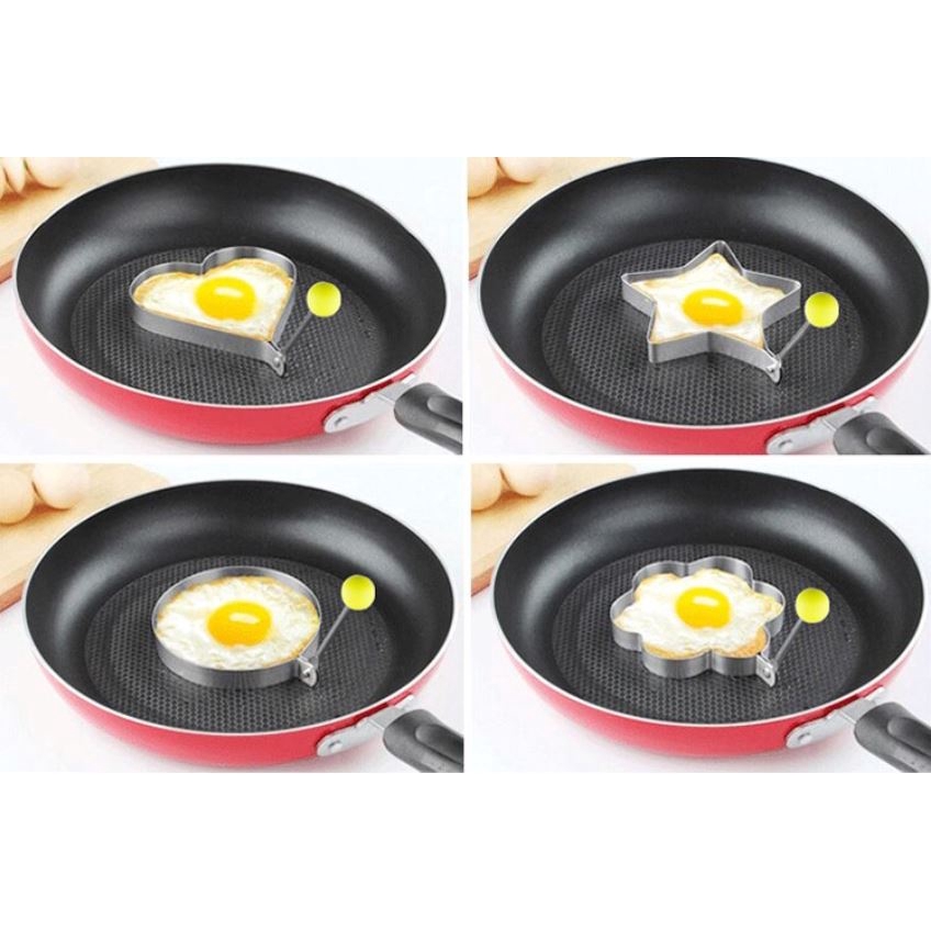 StarHome Alat Cetakan Telur Pancake Karakter - Alat Cetakan Telur Stainless Steel - Egg Mold