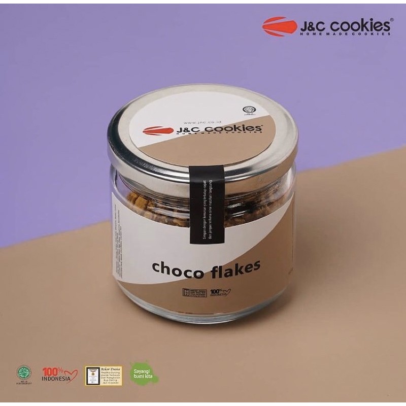 

kue kering kue lebaran Choko Flakes 180gr Toples Kaca