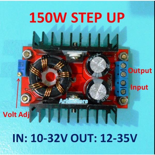 Converter DC to DC Step up 150 Watt