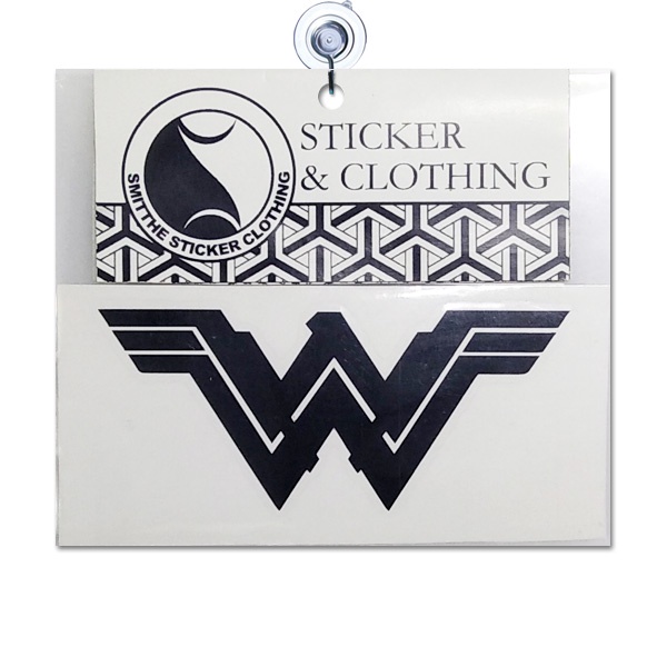 Stiker Wonderwoman W Logo Justice League Cutting Sticker aksesoris Mobil Motor