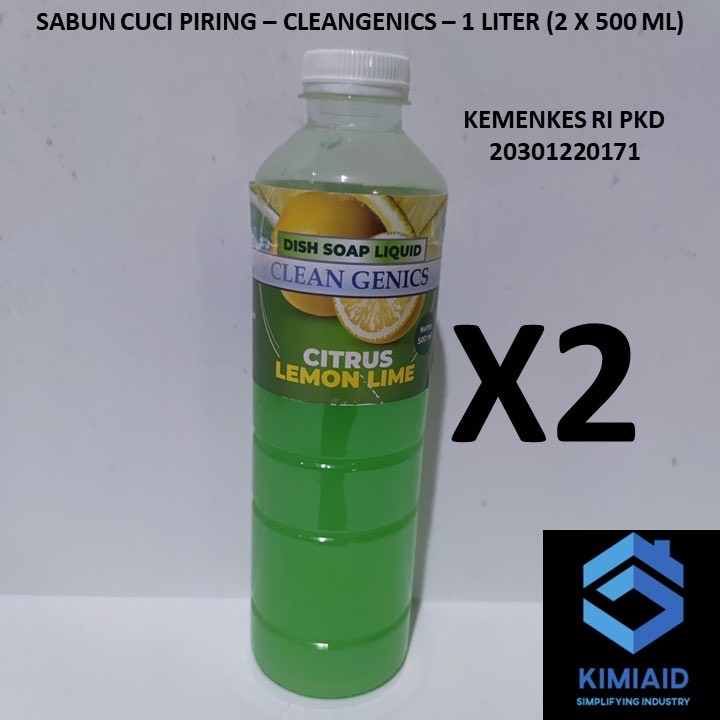 Sabun Cuci Piring 1 Liter - Dishwashing Liquid Konsentrat 1L - CleanGenics