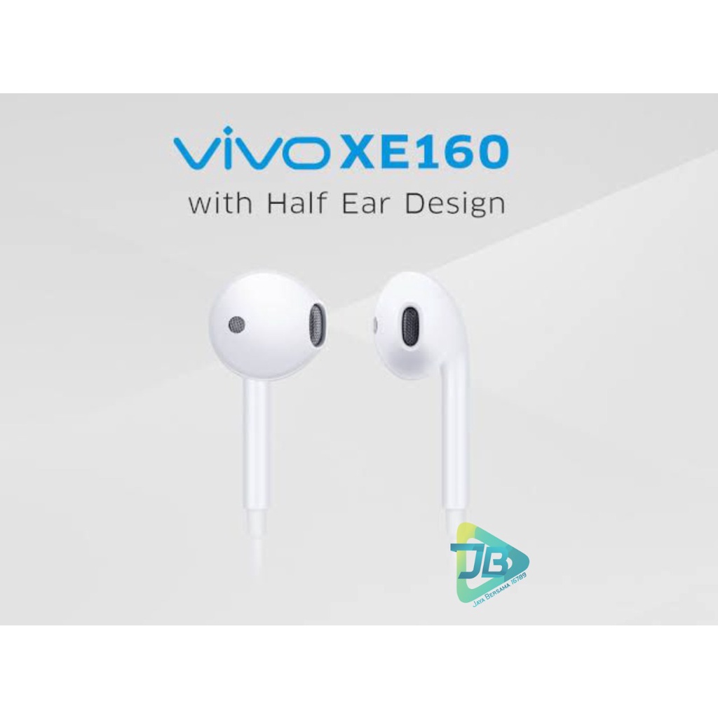 XE160 Headset headsfree earphone Hf ORIGINAL VIVO Y53 y71 y81 y83 Y91c Y91 y93 y20 y30 y50 v7 v9 Y12 y15 V20 JACK 3.5MM JB5276