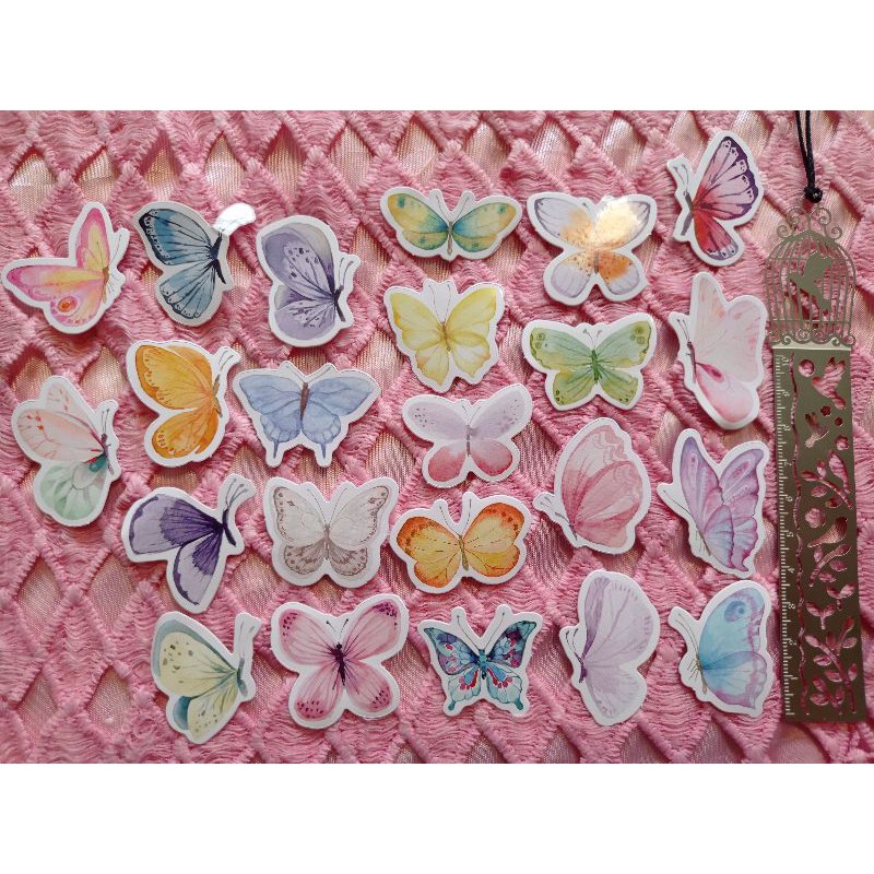 

Stiker Set KUPU-KUPU untuk Journal / Scrapbook / Diary / DIY