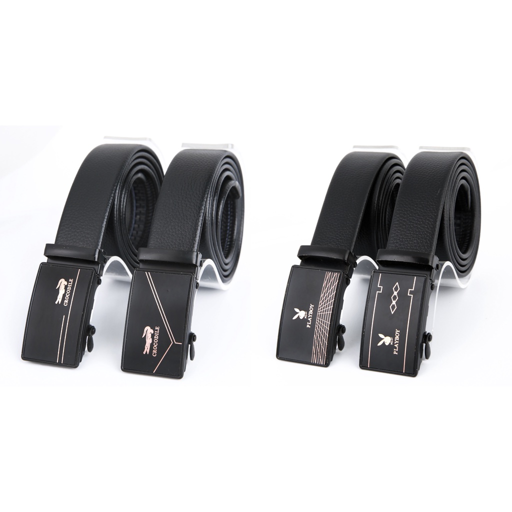 ikat pinggang pria Ikat pinggang kulit pria model rel otomatis F4K4 ikat pinggang pria kulit asli be