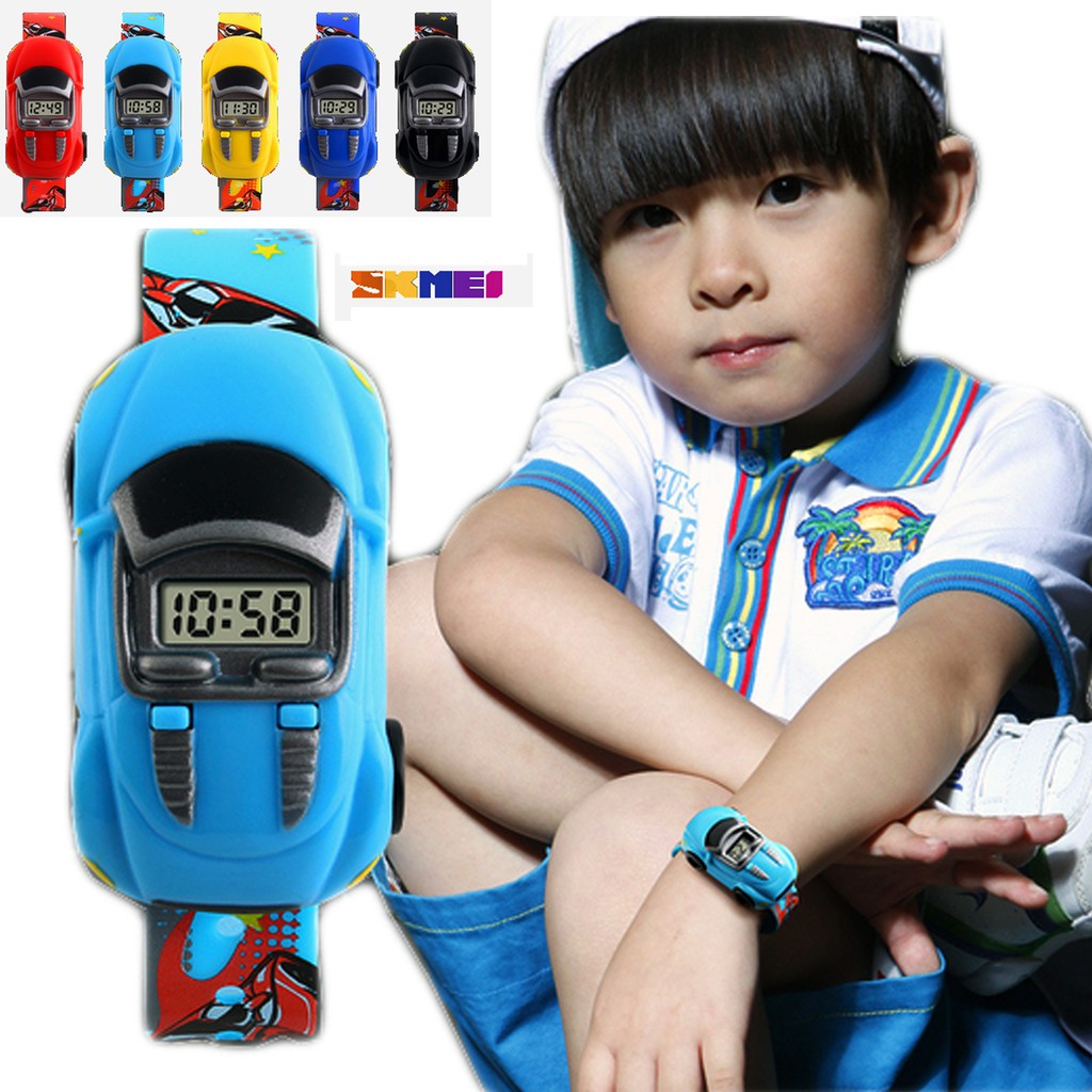 Jam Tangan Anak SKMEI 1241 ORIGINAL Bentuk Mobil Fashion